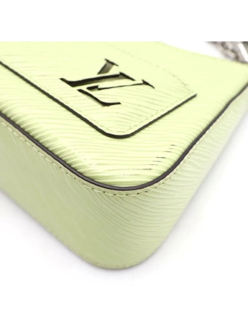 Louis Vuitton Epi Marais Rini Leather 2-Way Shoulder Bag Silver Light Green